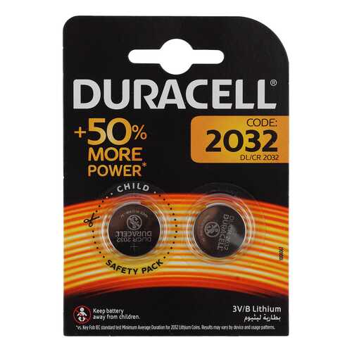 Батарейка Duracell CR2032-2BL 2 шт в Корпорация Центр