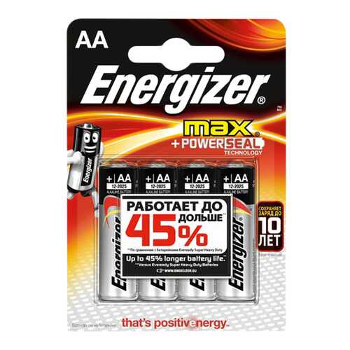 Батарейка Energizer MAX E91/AA BP4 4 шт в Корпорация Центр