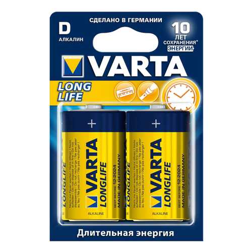 Батарейка Varta Longlife LR20 2 шт в Корпорация Центр